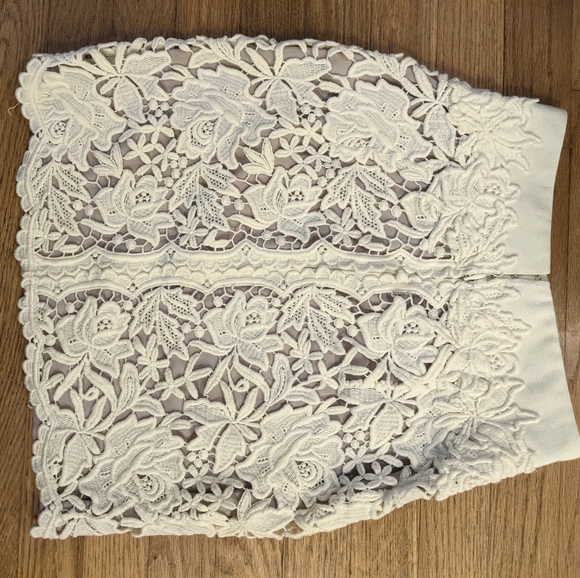 EUC Ellie Tahari Bennet Lace Skirt $398 Size 0 - Picture 13 of 14